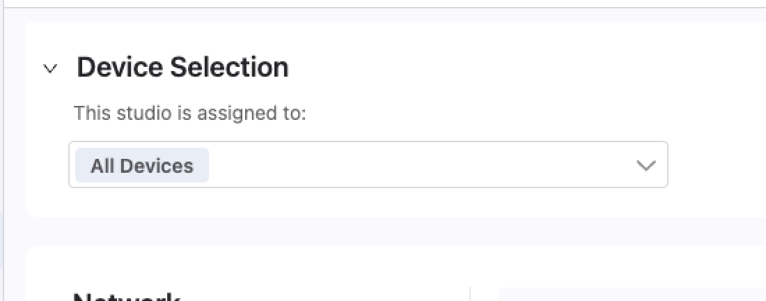 Device Selection