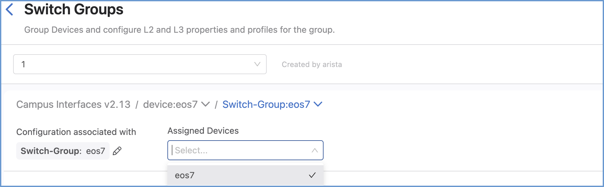 Switch Groups