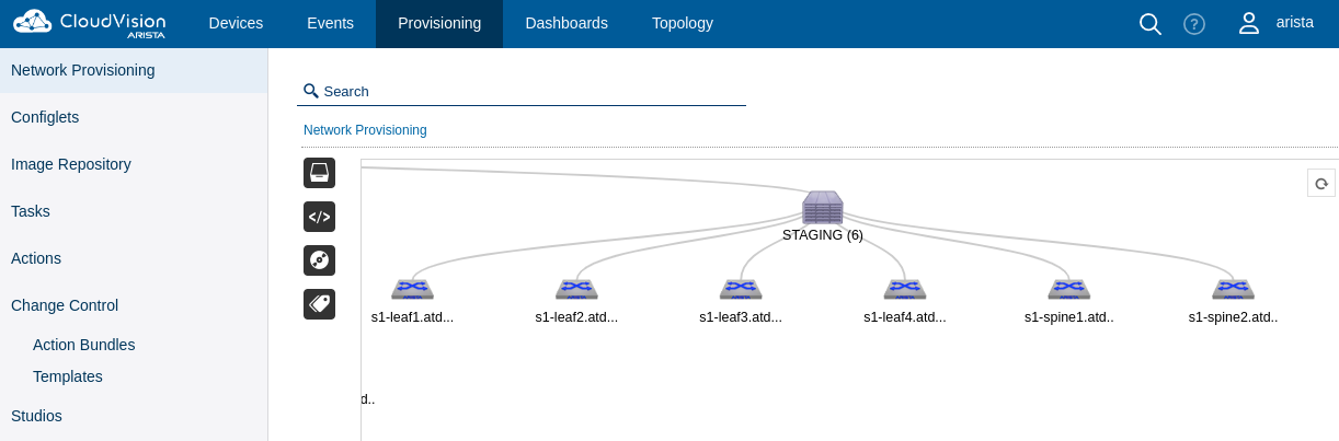 Provisioning topo