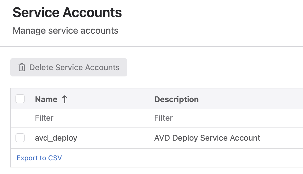 Account List